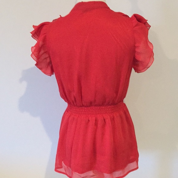 H&M Red frilled top gorgeous - Picture 5 of 8